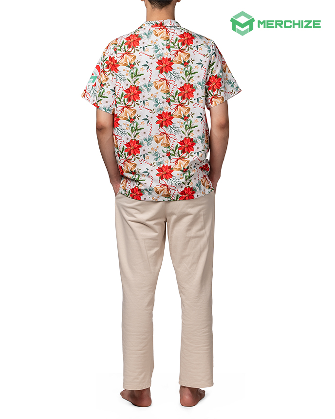 custom hawaiian shirts full back view