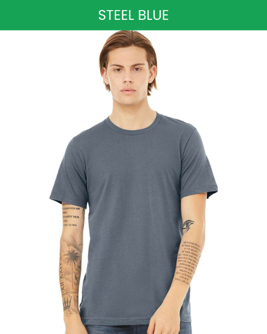 Bella canvas 3001 steel blue