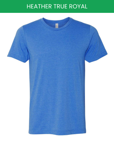 Bella canvas 3001 heather true royal