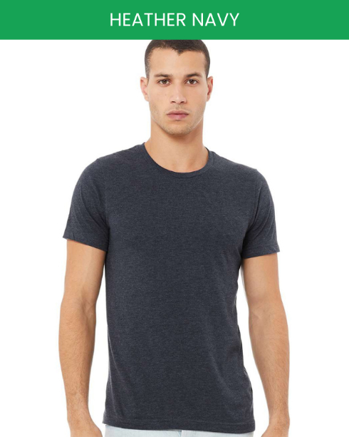 Bella canvas 3001 heather navy