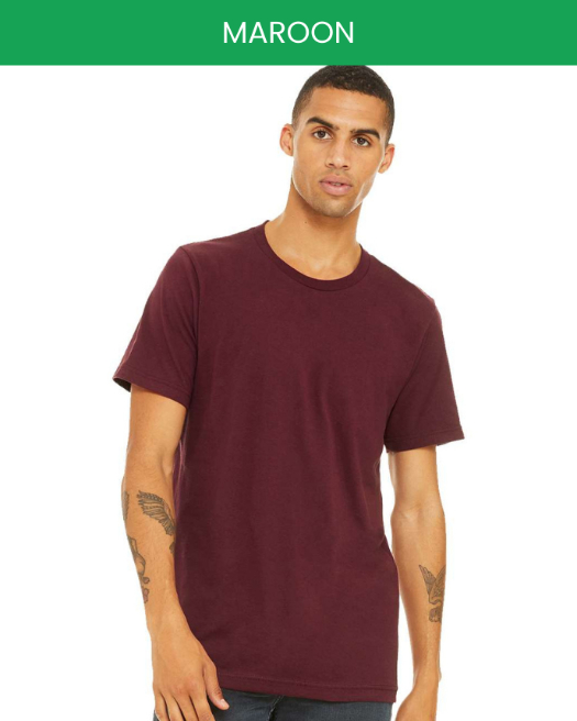 Bella canvas 3001 maroon