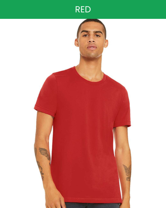 Bella canvas 3001 red