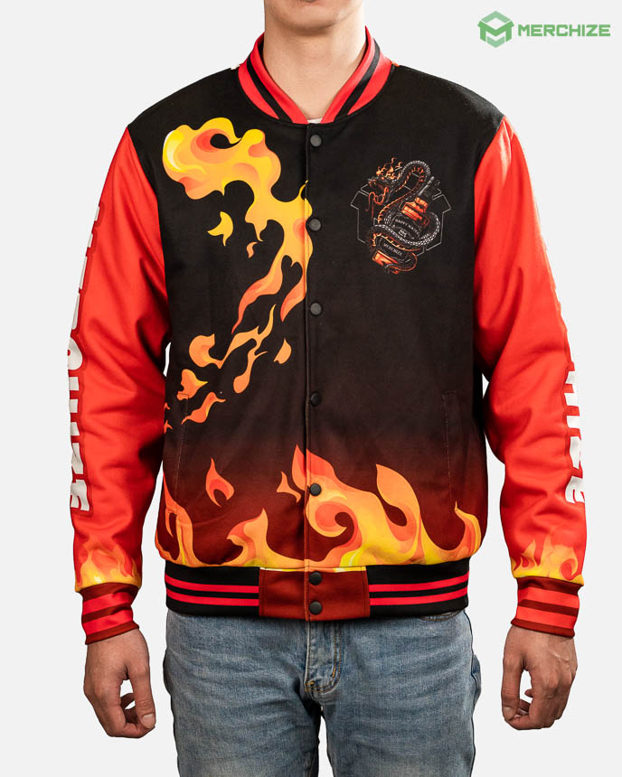 print on demand baseball jacket