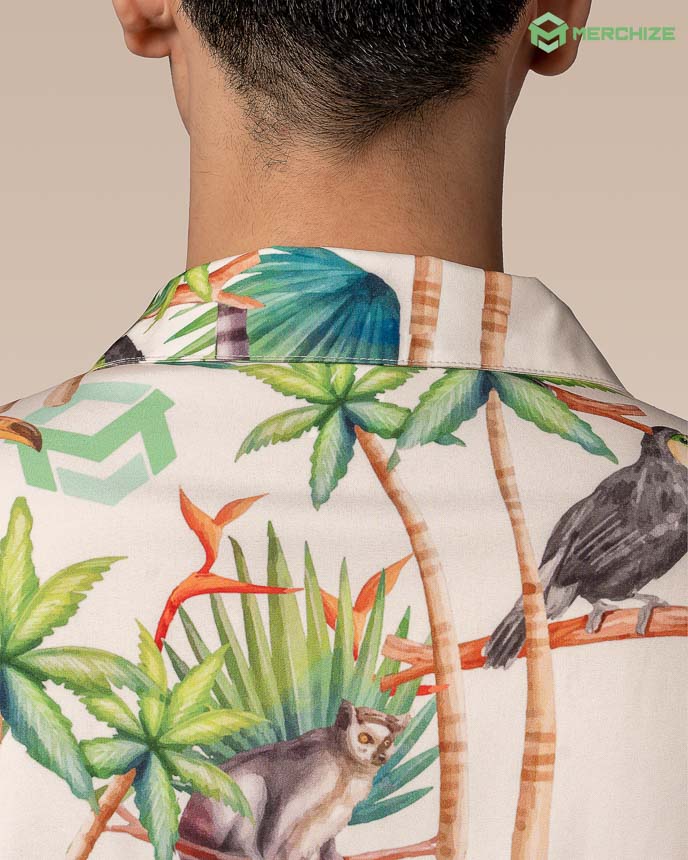All-over Print Comfort Short-sleeve Hawaiian Shirt