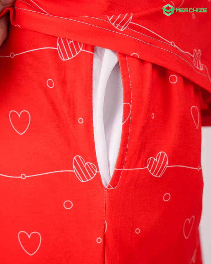All-over Print Pajamas Set