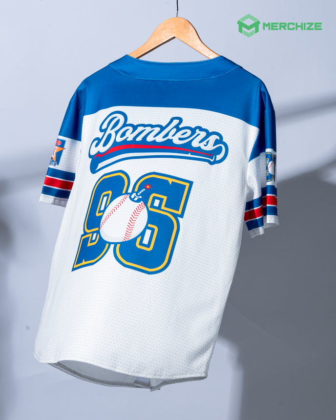 All-over Print Simple Baseball Jersey Without Piping