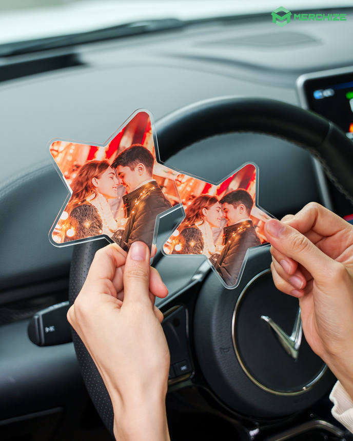  Custom Shape Acrylic Car Clip