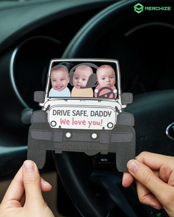 Custom Shape Wooden Car Clip
