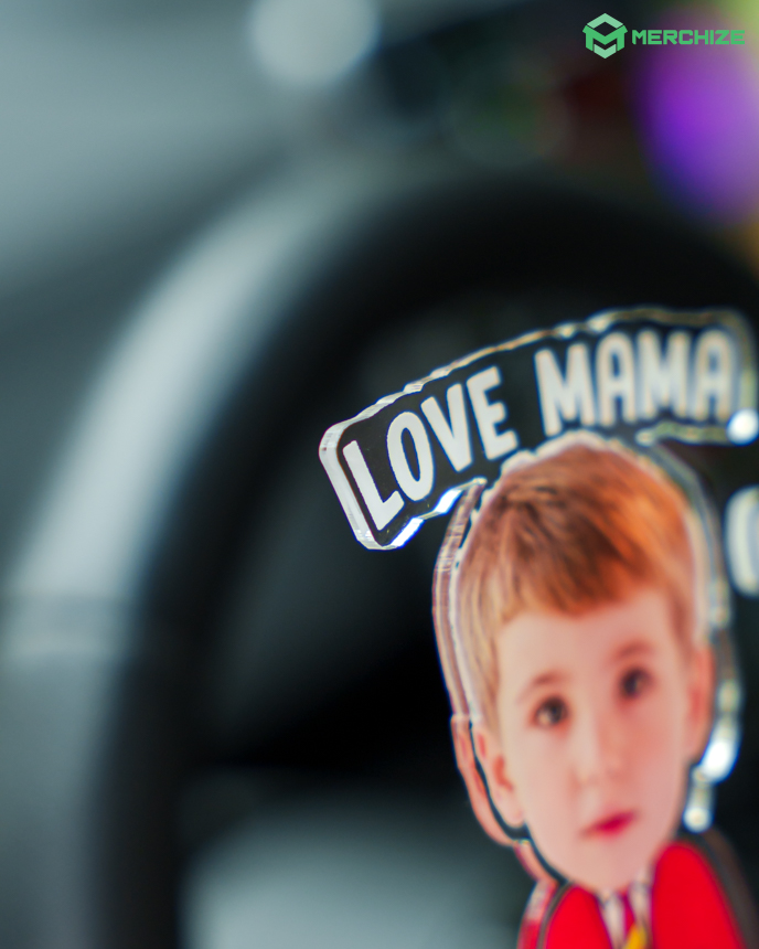  Custom Shape Acrylic Car Clip