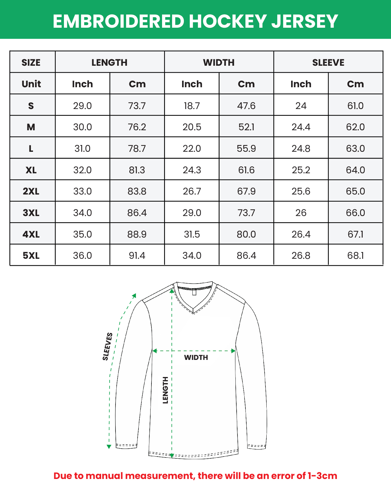 Embroidered Hockey Jersey