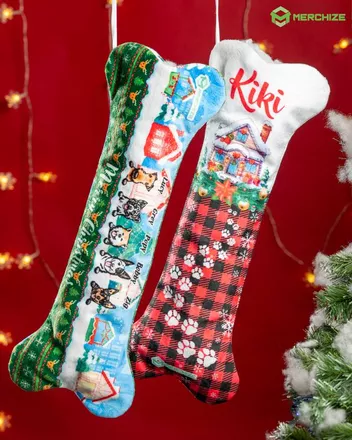 Dog Bone Christmas Stocking