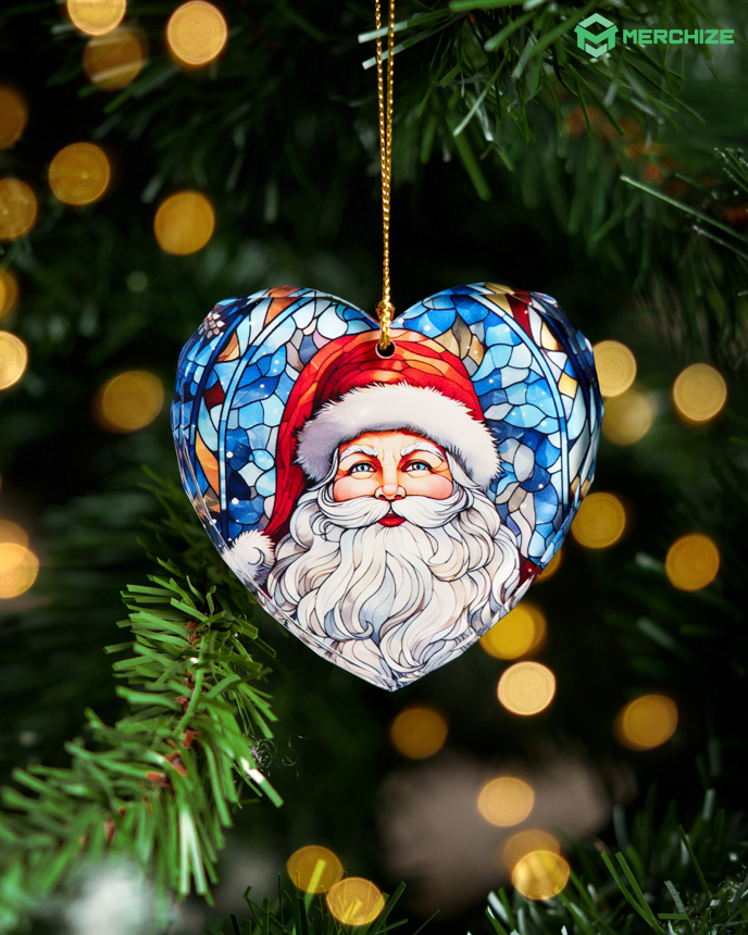 print on demand glass ornaments heart shape