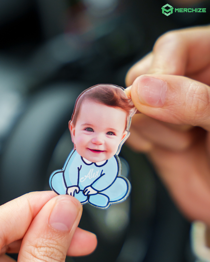  Custom Shape Acrylic Car Clip