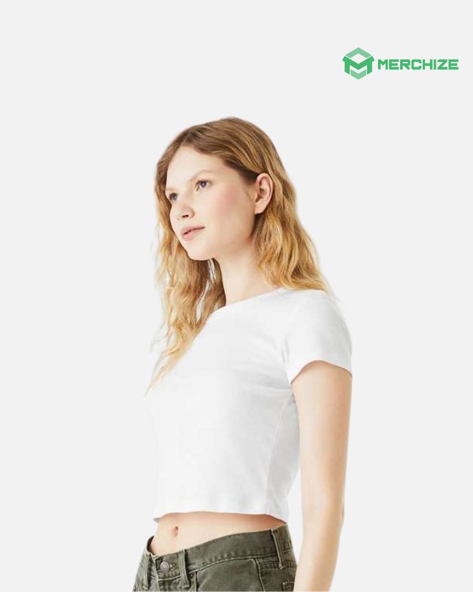 Women's Micro Rib Baby Tee Bella Canvas 1010  (Made in US)