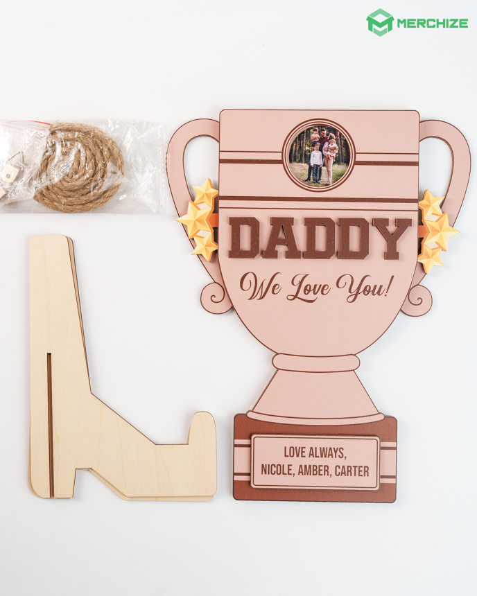 Custom shape Rotating Wood Sign