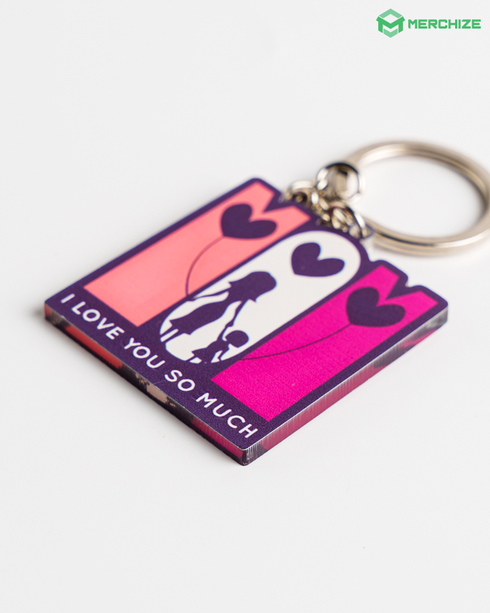 Custom Shape 2-side Printed Acrylic Keychain