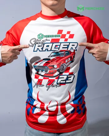 All-over Print Long Sleeve Raglan
