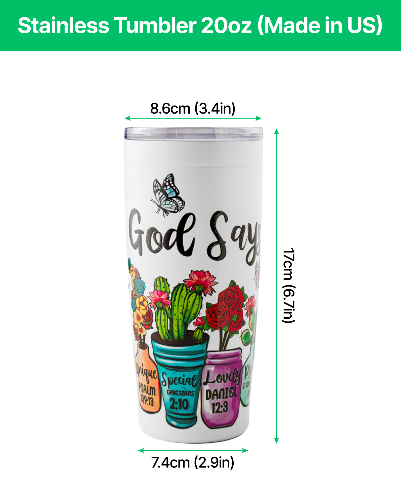 Stainless Tumbler 20oz (Made in US)