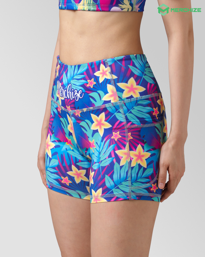 short yoga shorts women
