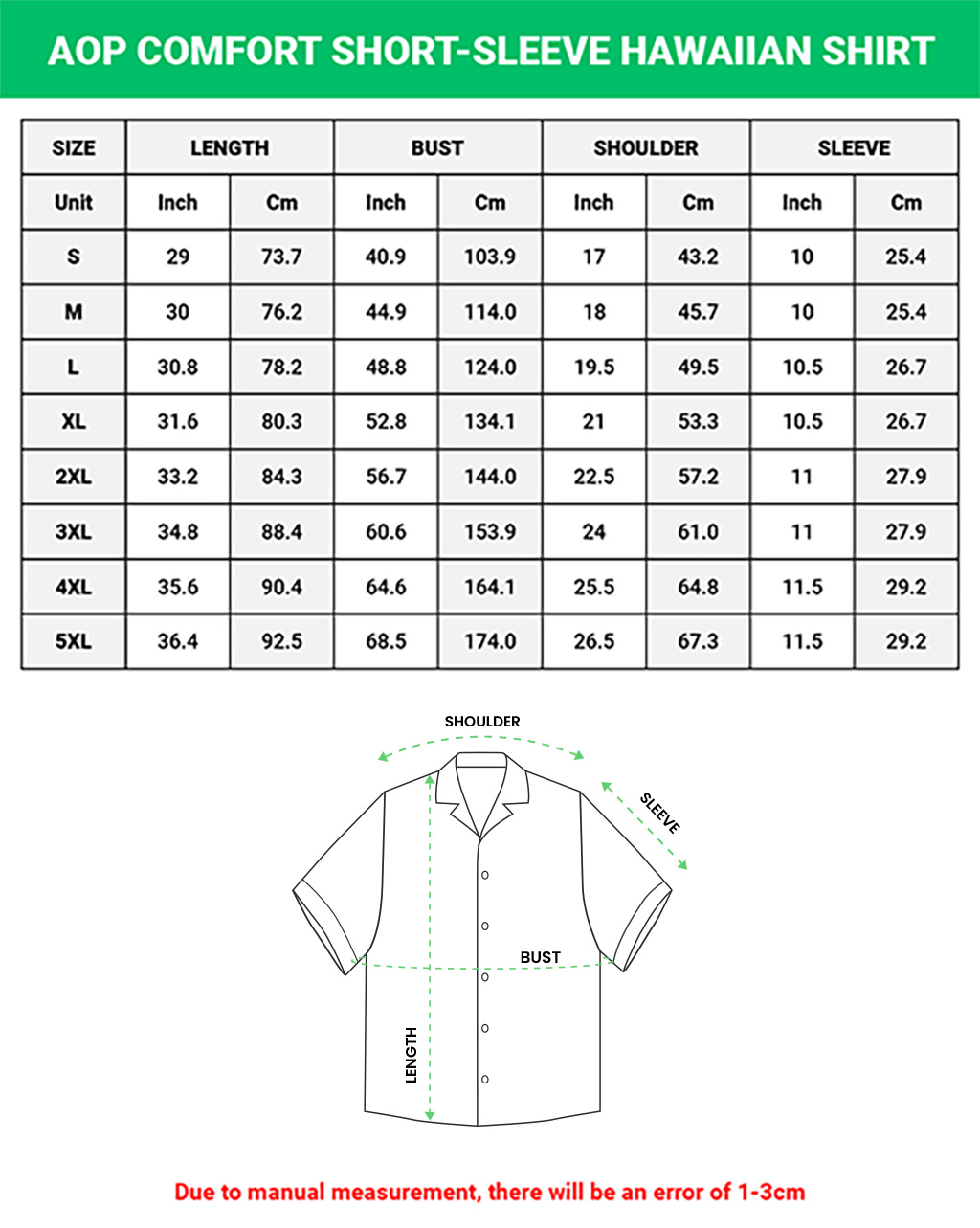 All-over Print Comfort Short-sleeve Hawaiian Shirt