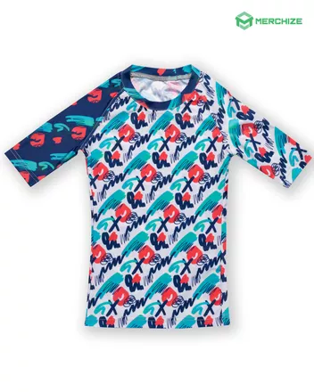 All-over Print Youth Short-sleeve Rash Guard