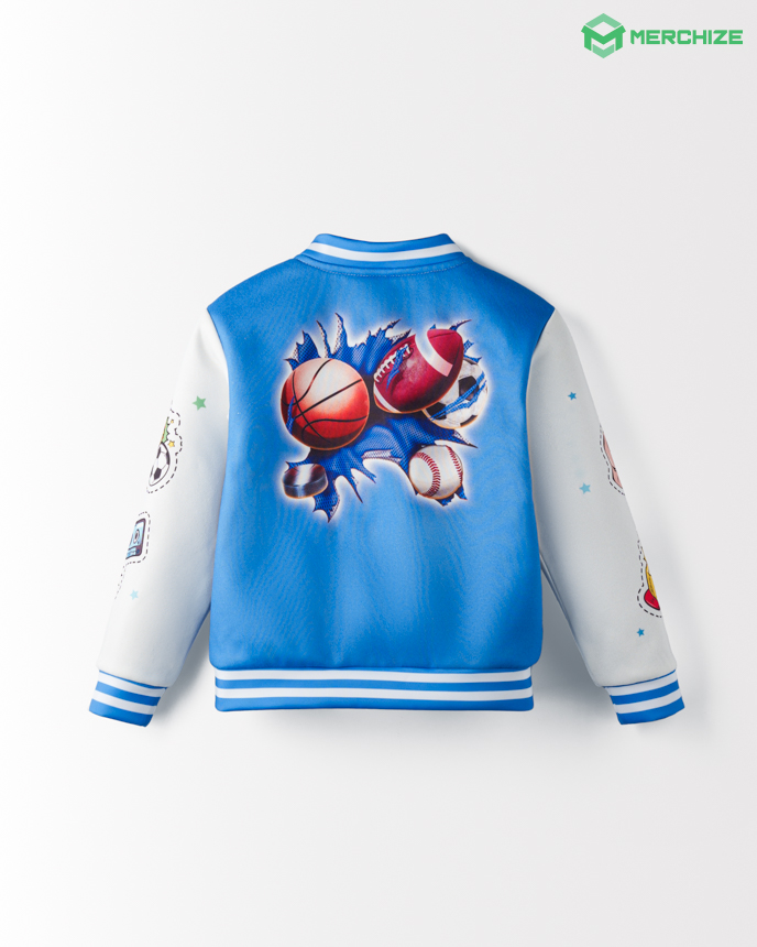 All-over Print Kids and Youth Baseball Jacket