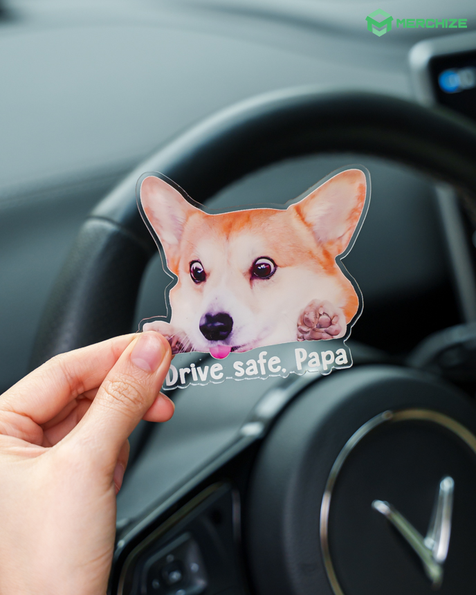  Custom Shape Acrylic Car Clip