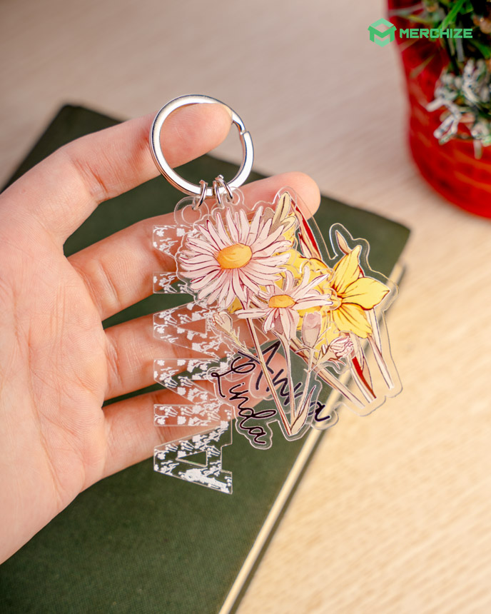 Custom Shape 2-side Printed Multi-Charm Keychain