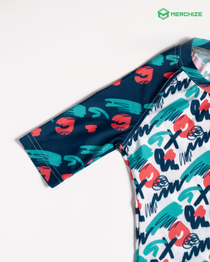All-over Print Youth Short-sleeve Rash Guard