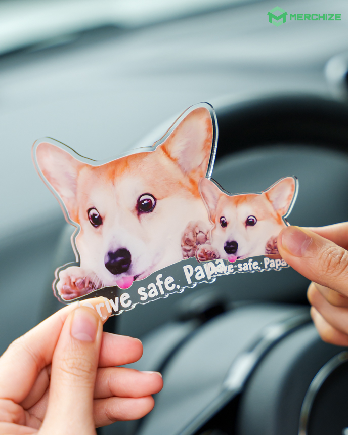  Custom Shape Acrylic Car Clip