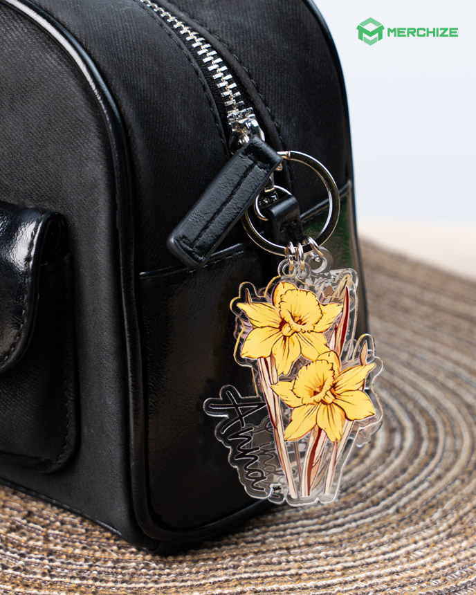 Custom Shape 2-side Printed Multi-Charm Keychain