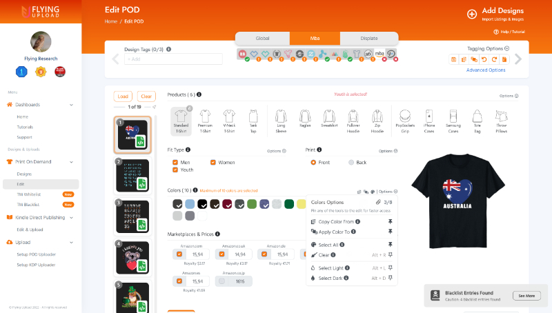 flying upload pod automation tool