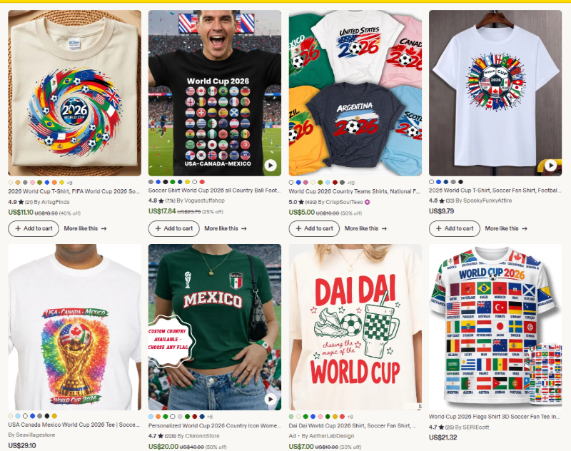 world cup 2026 merch t-shirt