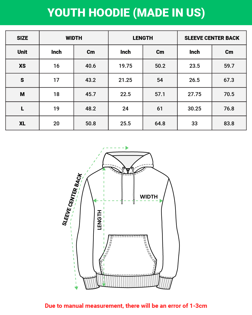 Youth Hoodie Gildan 18500B (Made in US)