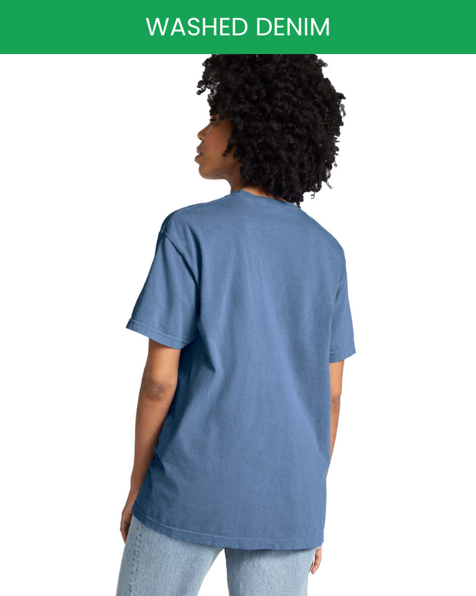 Heavyweight Adult Pocket T-Shirt Comfort Colors 6030 (Made in US)