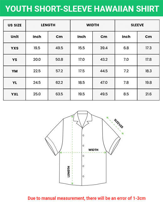 youth short sleeve hawaiian shirt