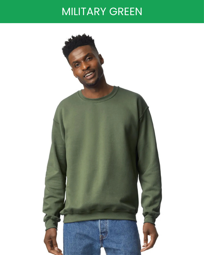 Gildan 18000 sweatshirt military green
