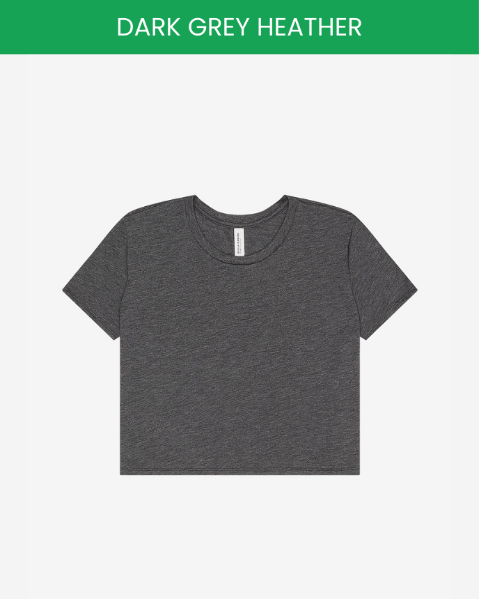 Women’s Flowy Crop Tee  Bella Canvas 8882 (Made in US)