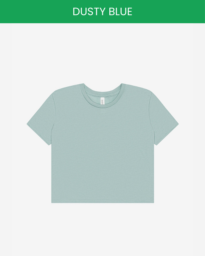 Women’s Flowy Crop Tee  Bella Canvas 8882 (Made in US)