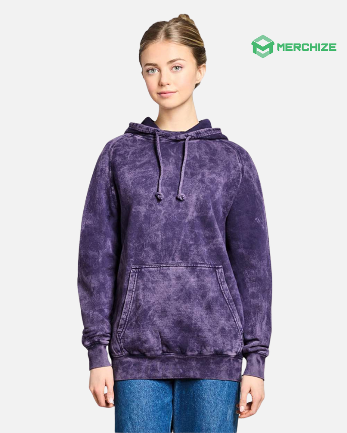 Unisex Vintage Raglan Hooded Sweatshirt LST004 (Made in US)