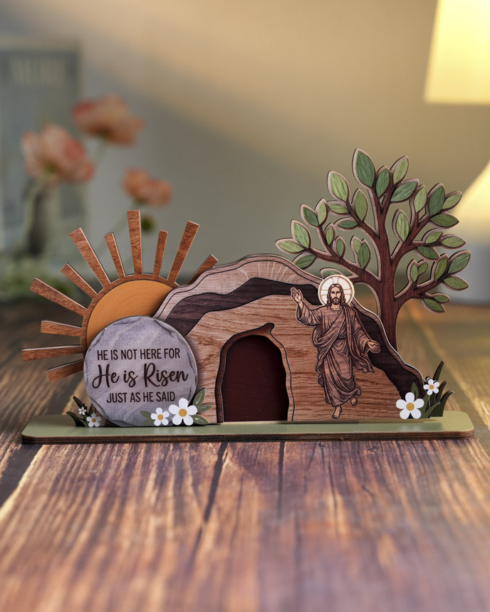 Custom Shape Wood Stand