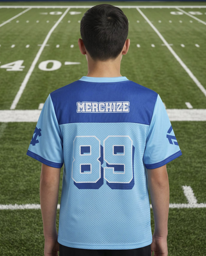 All-over Print Youth Hybrid Mesh Football Jersey