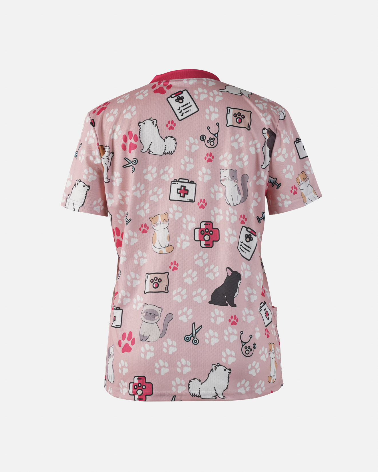 All-over Print Women's Medical Scrub Top