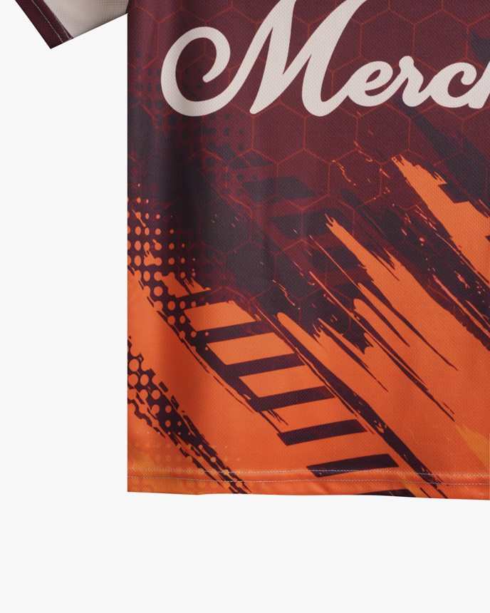 All-over Print Youth Two-Button Baseball Jersey