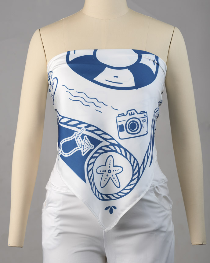 All-over Print Satin Scarf