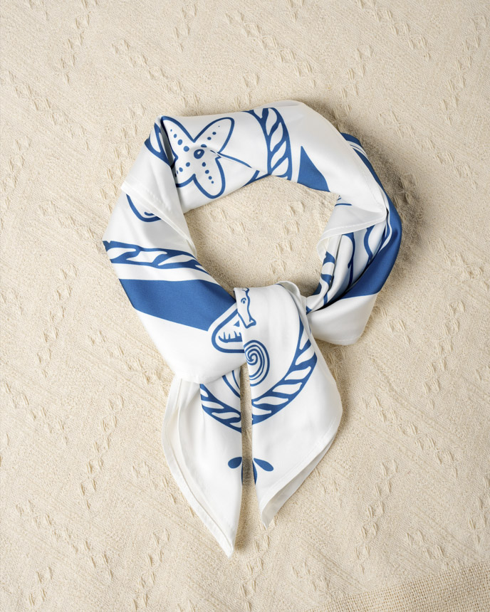 All-over Print Satin Scarf