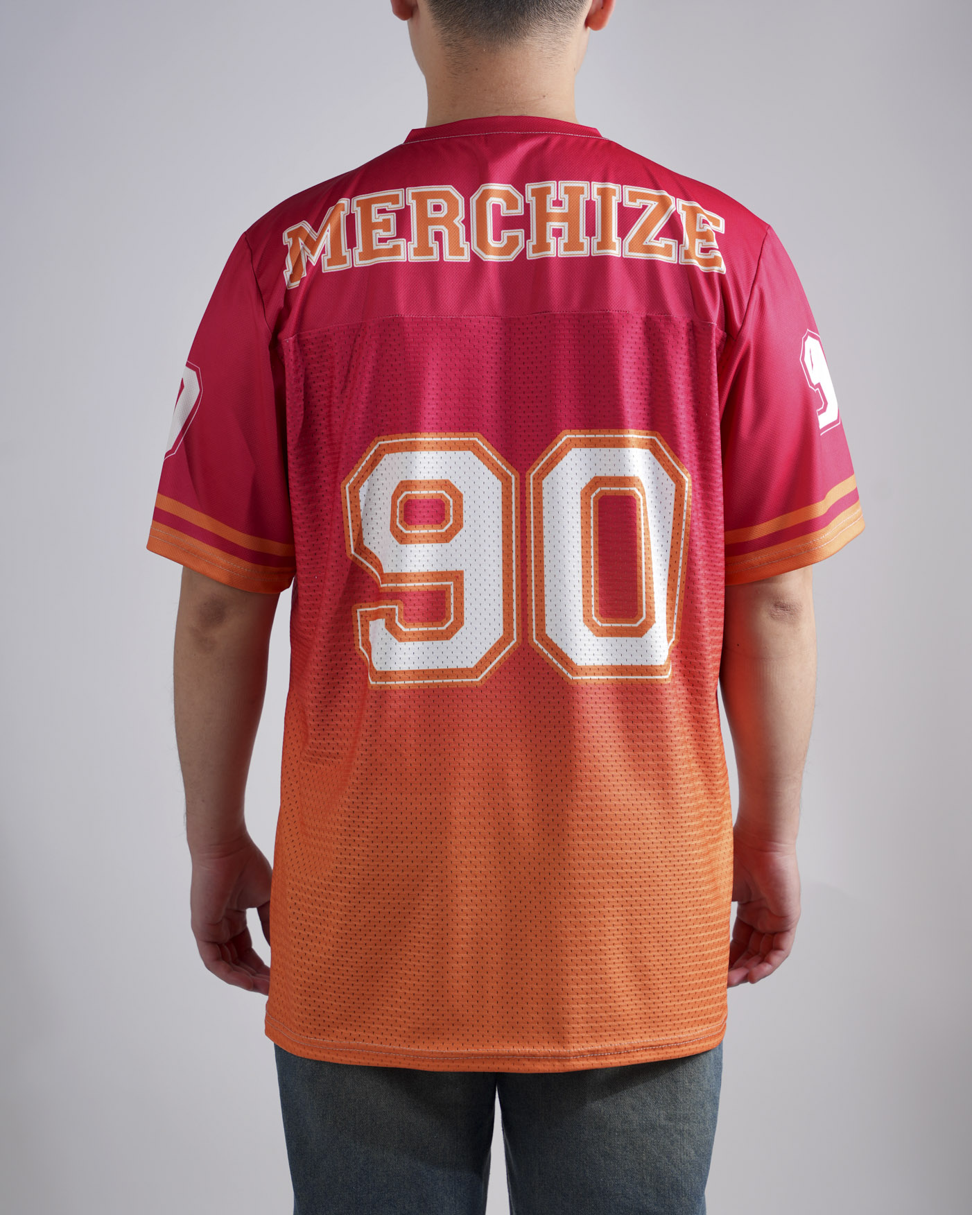 All-over Print Hybrid Mesh Football Jersey