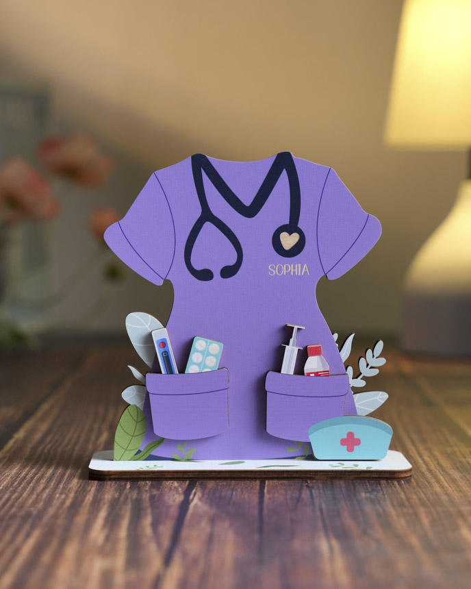 Custom Shape Wood Stand