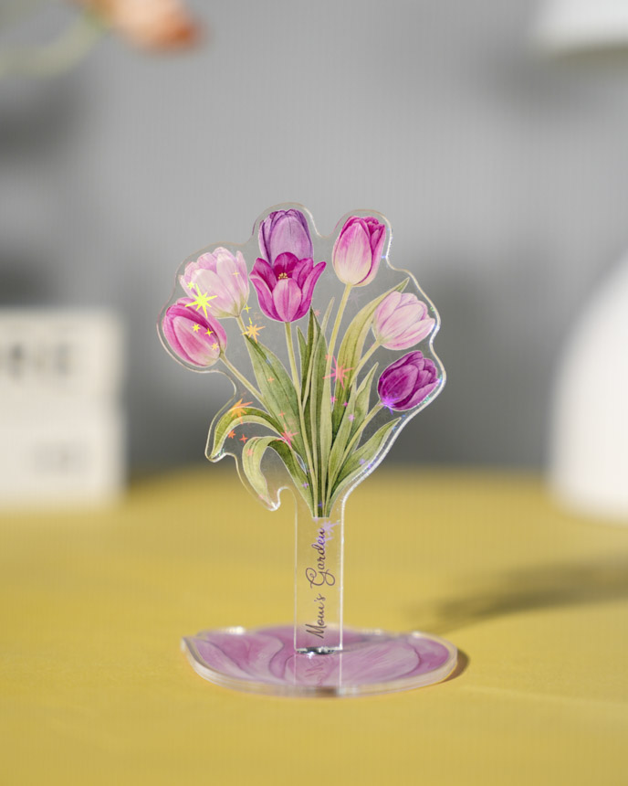 Custom Shape Hologram Spinning Standee