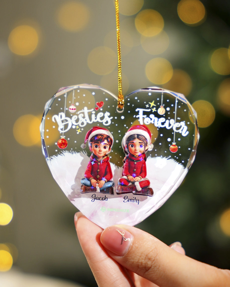 Glass and Hologram Ornament